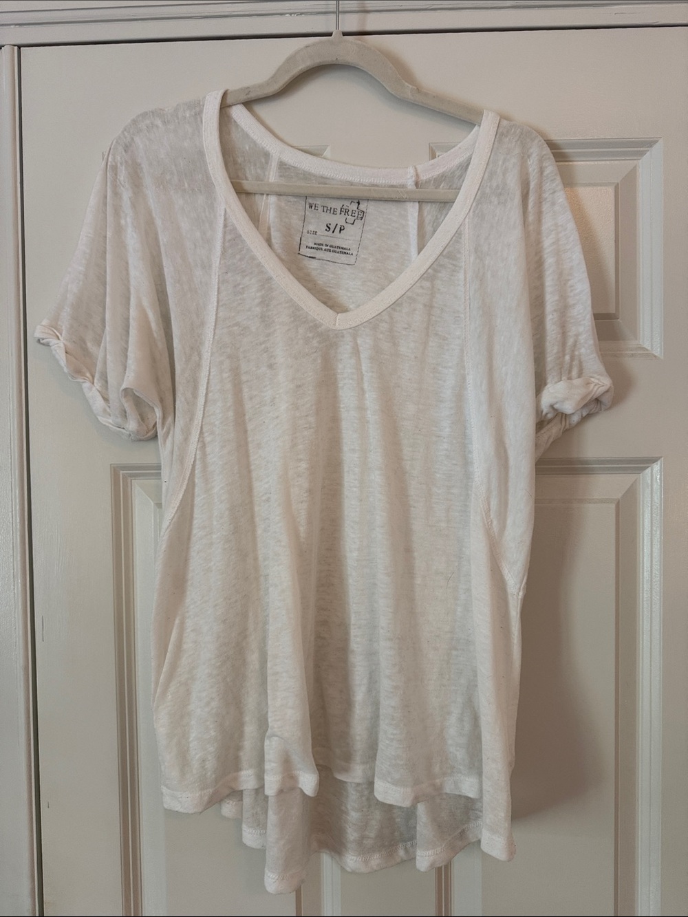 We The Free White V-Neck Tee